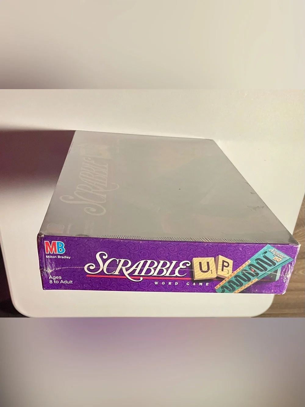 Vintage 1996 Milton Bradley Scrabble Up Word Game New Sealed Family Night Fun